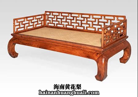 明式家具设计大师伍炳亮作品 海南黄花梨曲尺三屏风罗汉床