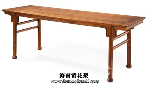 明式海南黄花梨束腰小马蹄脚条桌(海岩收藏伍炳亮作品)